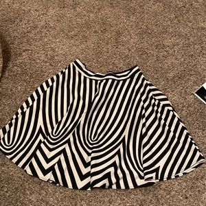 Black and white skirt